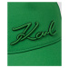 Kšiltovka karl lagerfeld k/signature cap patch bright green