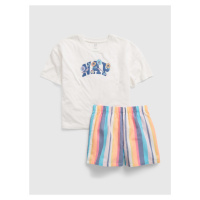 Modro-bílé holčičí pruhované pyžamo GAP