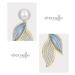 Éternelle Luxusní náušnice s bílou perlou Ignácia - sladkovodní perla E1348-A-242J Bílá