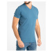 Pánské rozstřižené tričko | véčko | Denim blue