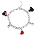 Disney Stylový dívčí náramek s přívěsky Mickey and Minnie BH00228RL-65