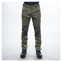 Softshellové kalhoty Fjorda Trekking Hybrid Bergans® – Green Mud / Solid Dark Grey