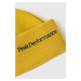 Vlněná čepice Peak Performance žlutá barva, z tenké pleteniny, vlněná