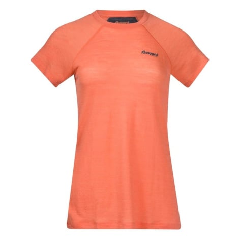 Dámské tričko Bergans Floyen Wool Tee Orange