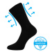 Lonka Finego Unisex ponožky s volným lemem - 3 páry BM000001470200101092 černá