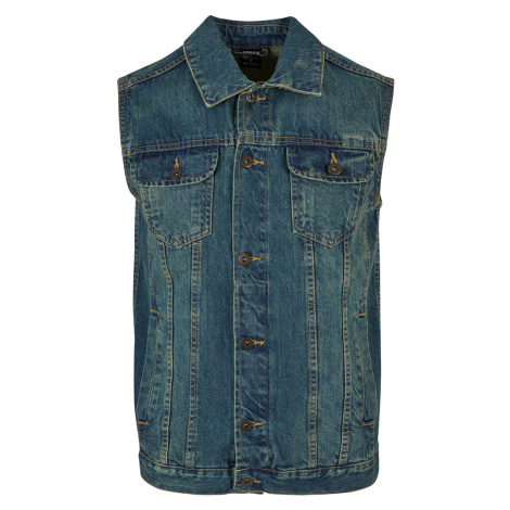 URBAN CLASSIC vesta pánská TB514 jeans denim