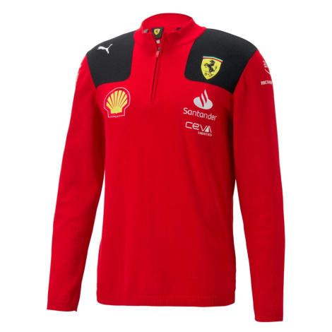 Ferrari pánská mikina official HalfZip F1 Team 2023 Puma