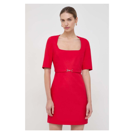 Šaty Morgan červená barva, mini
