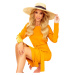 Dámské šaty Numoco 209-8 | žluto-oranžová