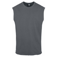 Urban Classics Open Edge Sleeveless Tee Tank top charcoal