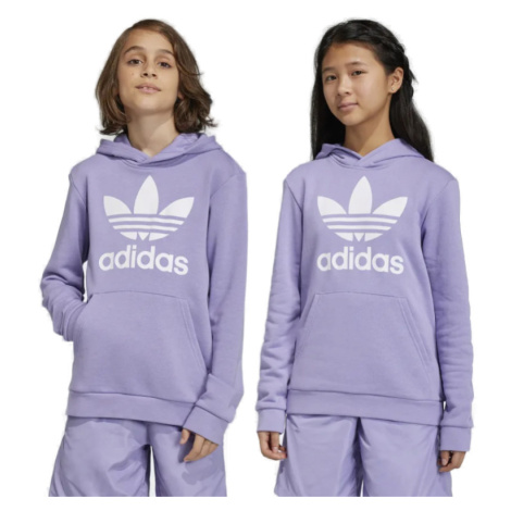 ADIDAS ORIGINALS-TREFOIL HOODIE-MAGLIL Fialová