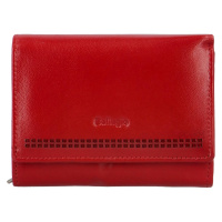 Dámská kožená malá peněženka Bellugio Aijva, červená