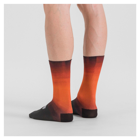 SPORTFUL Cyklistické ponožky klasické - SUPERGIARA - oranžová/černá