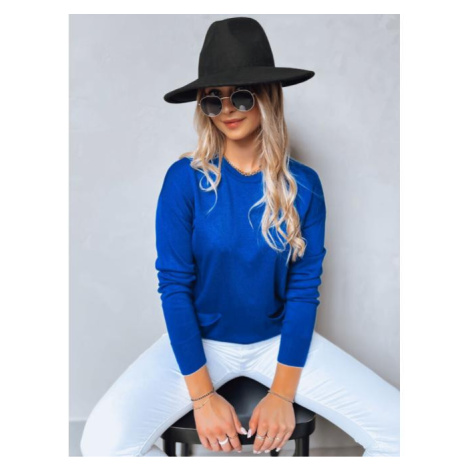 Modrý dámský svetr s kapsami DStreet