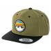 Meatfly kšiltovka Flanker Snapback Red Mountain/Olive/Black | Červená