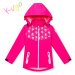 Dívčí softshellová bunda KUGO HK3121, růžová Barva: Růžová