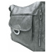 Velký středně šedý kabelko-batoh 2v1 s kapsami