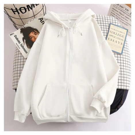 Unisex mikina na zip s kapucí oversize