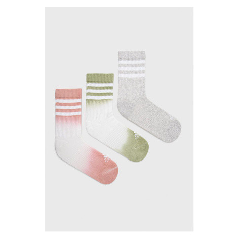 Ponožky adidas Performance HC4349 ( 3-pak) dámské, šedá barva