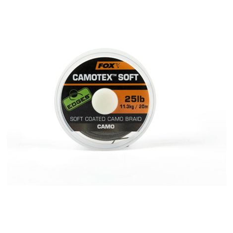 Fox Ztužená šňůrka Camotex Soft Camo 20m - 20lb