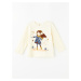 LC Waikiki LCW Crew Neck Long Sleeve Printed Baby Girl T-Shirt