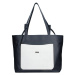 Dámská kožená kabelka Facebag Tera - modro-bílá