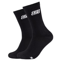 ČERNÉ POLSTROVANÉ TENISOVÉ PONOŽKY SKECHERS 2PK TENNIS CUSHIONED SOCKS Černá