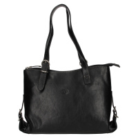 Elegantní dámská kožená kabelka Katana Ligena - černá