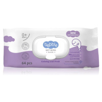 Bebble Wet Wipes Lavender vlhčené ubrousky pro děti s levandulí 64 ks