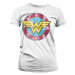 Wonder Woman tričko, Wonder Woman Distressed Logo Girly White, dámské