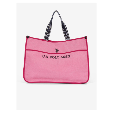 Růžový dámský shopper U.S. Polo Assn. Halifax