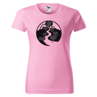 DOBRÝ TRIKO Vtipné dámské vodácké tričko NA ŘECE Barva: Růžová