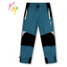 Chlapecké plátěné kalhoty - KUGO FK7605, tyrkysová Barva: Tyrkysová