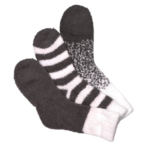 Emi Grey dámské žinylkové ponožky H5101B šedá Emi Ross