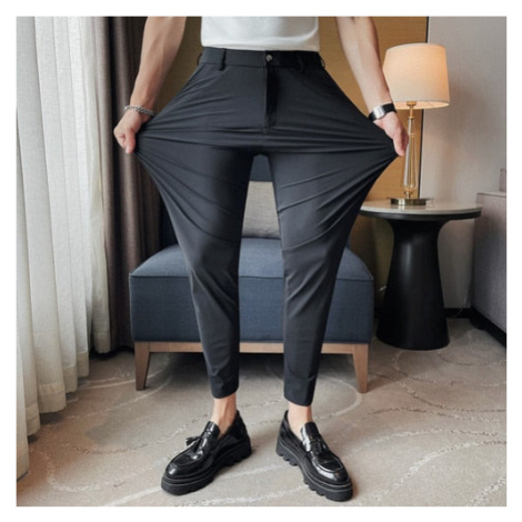Společenské pánské kalhoty z elastického materiálu JFC FASHION