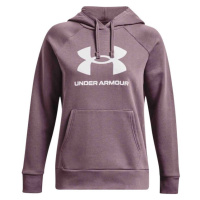 Under Armour RIVAL FLEECE BIG LOGO Dámská mikina, fialová, velikost