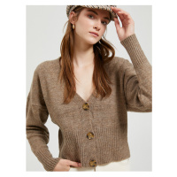 Koton Crop Cardigan s výstřihem do V