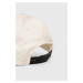 Bavlněná baseballová čepice Fila béžová barva, s aplikací