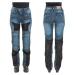 Dámské moto jeansy W-TEC Bolftyna Barva modro-černá