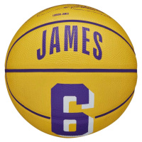 BASKETBALOVÝ MÍČ WILSON NBA PLAYER ICON LEBRON JAMES MINI BALL Žlutá