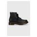 Kožené workery Dr. Martens 101 dámské, černá barva, na platformě, DM30700001