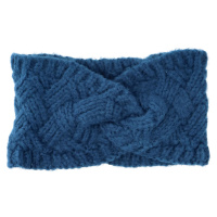 Pohodlná pletená čelenka Figo, modrá