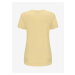 Žluté dámské bavlněné tričko ALPINE PRO ZAGARA