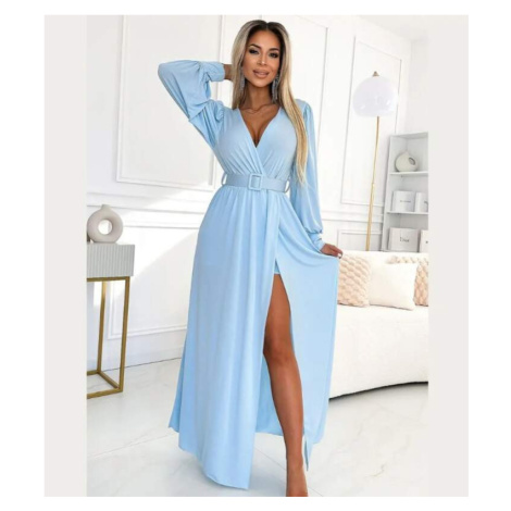 Numoco 536-1 Fiorella společenské šaty modré