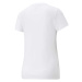 Puma ESSENTIALS+ METALLIC LOGO TEE Dámské tričko, bílá, velikost