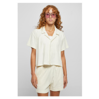 Urban Classics / Ladies Towel Resort Shirt palewhite