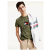 Tommy Hilfiger pánské khaki zelené triko