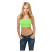 Dámské tričko bez rukávů // Urban classics Ladies Neon Bandeau Top neongreen