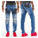 CIPO & BAXX kalhoty pánské CD461 L:34 slim fit jeans džíny