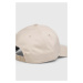 Bavlněná baseballová čepice Armani Exchange stříbrná barva, s potiskem
